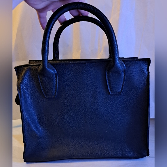 Christian Siriano Black Leather Boho Handbag - Picture 2 of 4